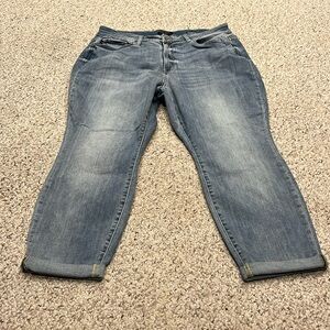 Judy Blue Boyfriend Fit Light Wash Jeans Stretch Comfort Sz 18W